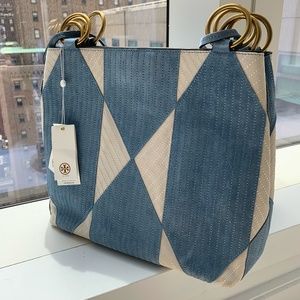 Tory Burch Suede Leather Tote